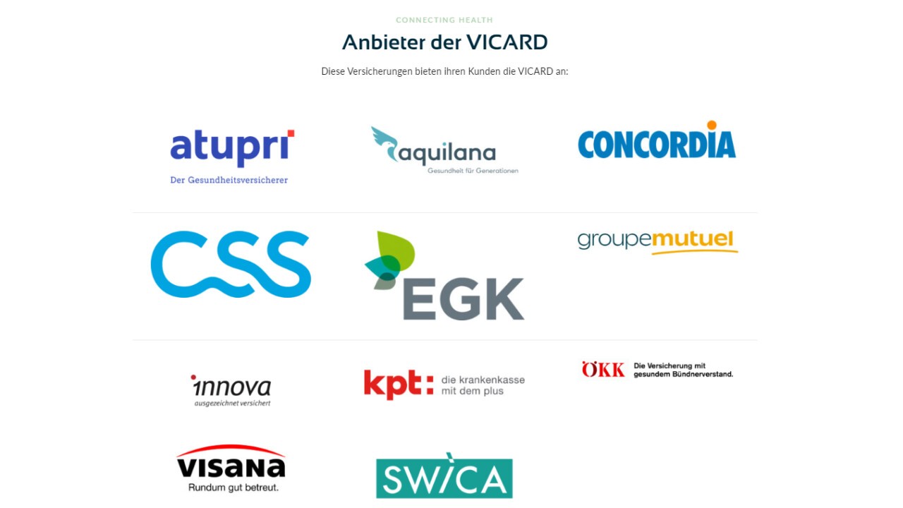 Diese Versicherungen bieten ihren Kunden die VICARD an
