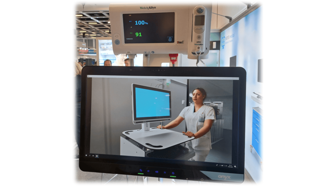 Pflegewagen und medizinische PC mit Akkubetrieb