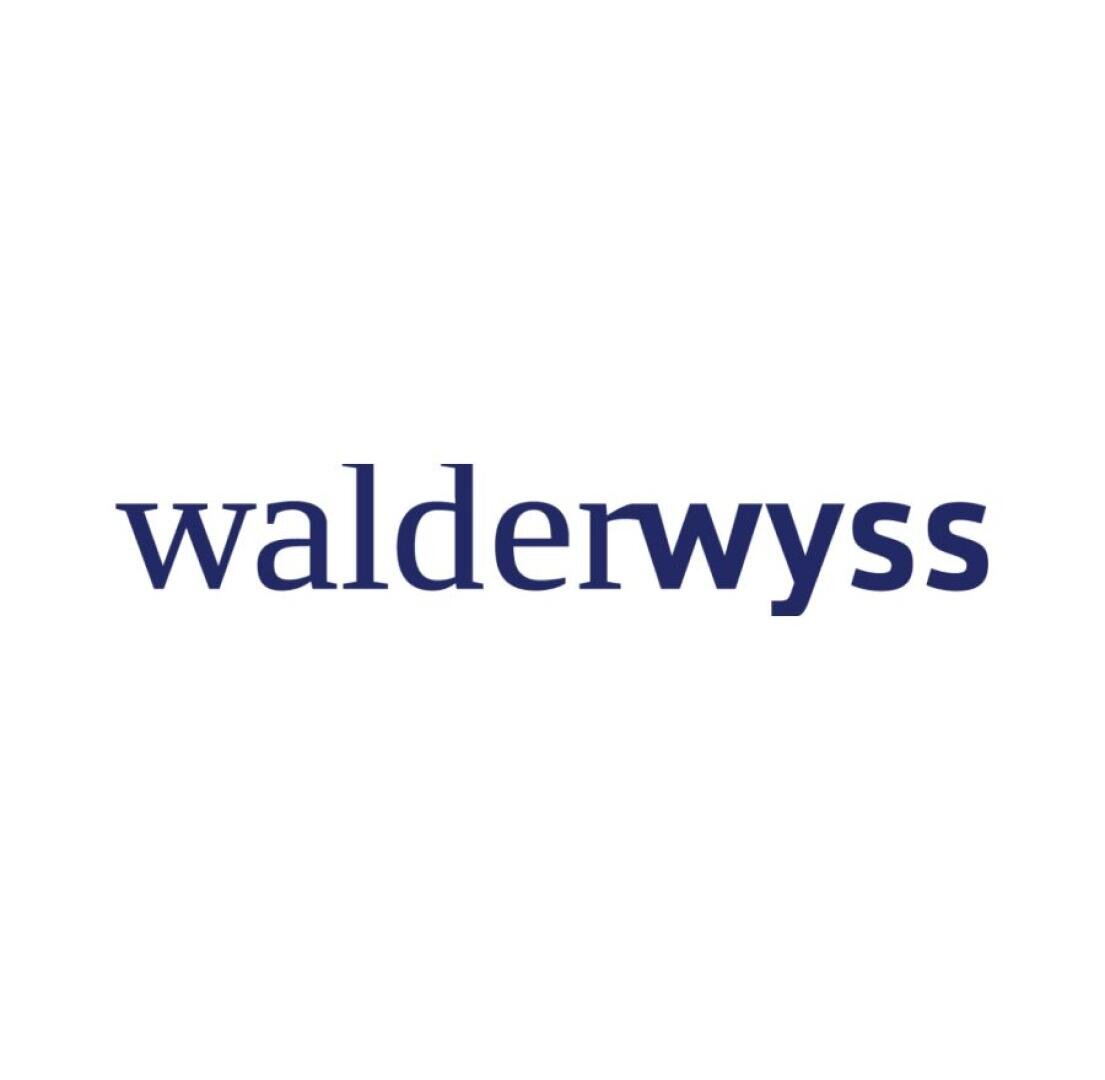 Das Bild zeigt das Wort walderwyss in Kleinbuchstaben in dunkelblauer Schrift auf weißem Hintergrund.