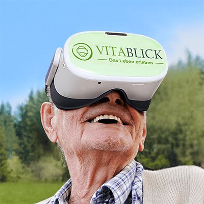 Logo SimuDementia powered by VitaBlick
